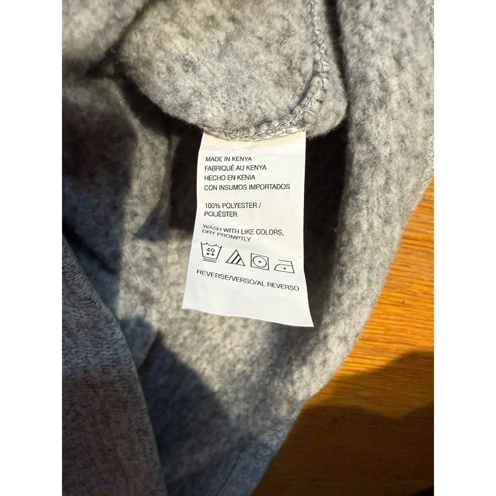 IZOD 1/4 Zip Pullover Men XL Gray Heather Fleece Lined Sweater Knit Casual Golf‎